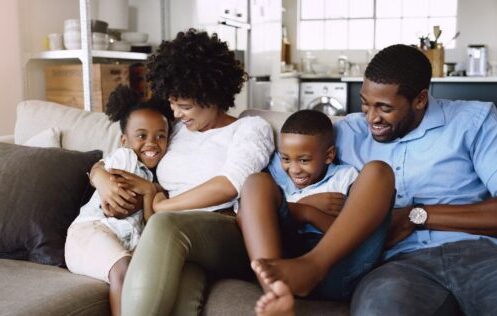 Happy Family in Home After Indoor Air Quality Service in Richmond, VA